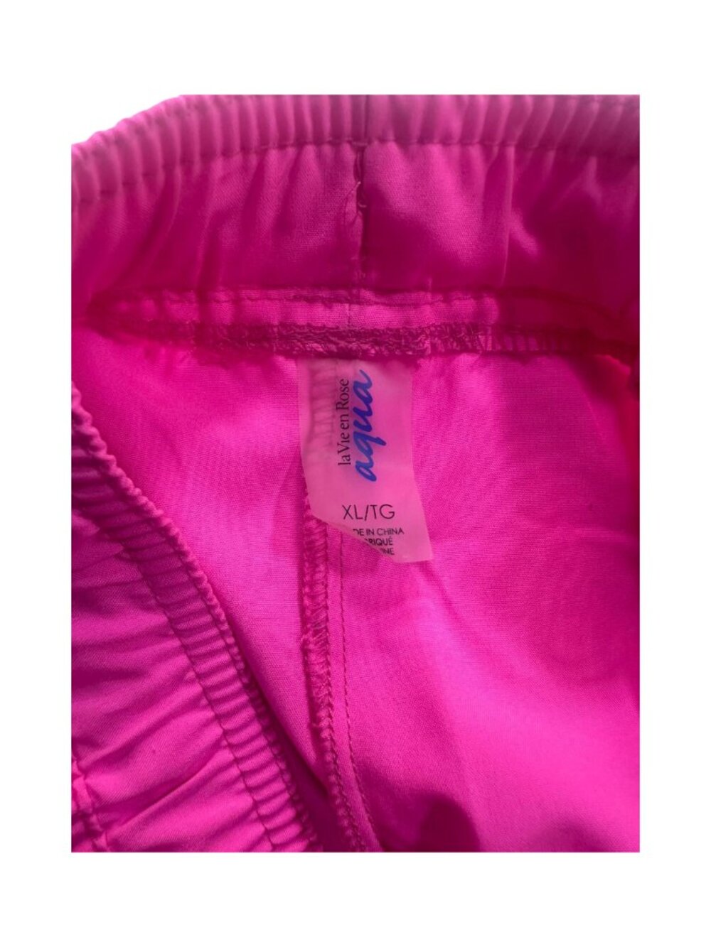 3/$25 - La Vie en Rose Aqua Neon Pink Shorts ~ XL - Picture 4 of 4